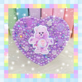 Purple Bear Heart Container