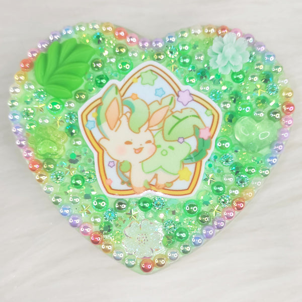Light Green Poke Heart Container