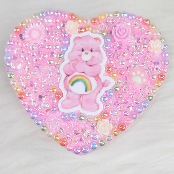 Pink Bear Heart Container